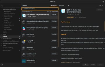 【Android Studio】JSON To Kotlin ClassプラグインでAPIレスポンス用モデルの作成を楽に