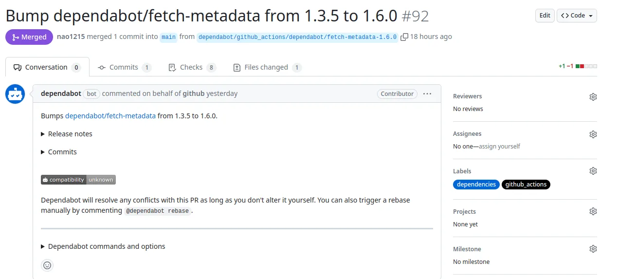 DependabotでGitHub ActionsのActionを最新に保つ方法