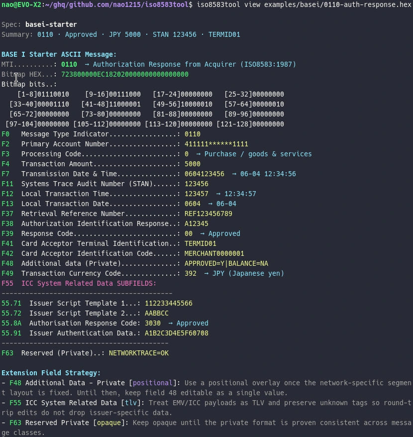 iso8583tool view