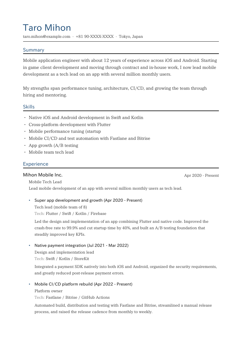 CV