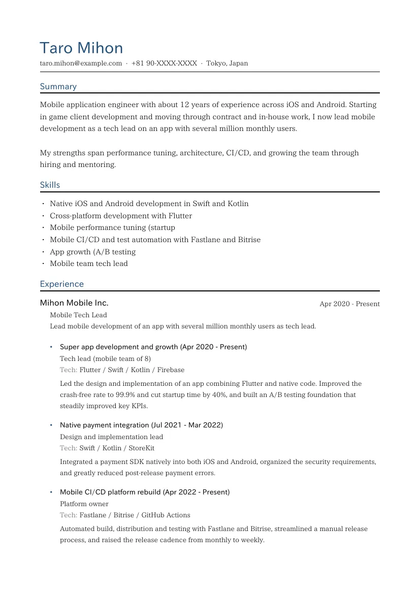 CV