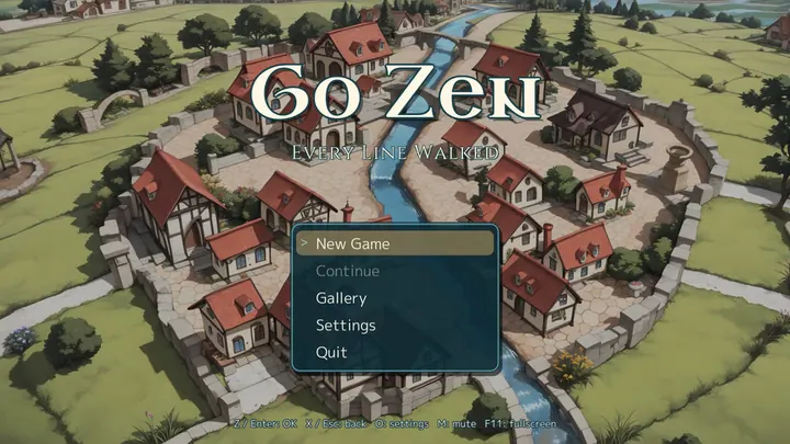 Go Zenのタイトル画面