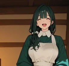 同じ人物が緑の服を着ている